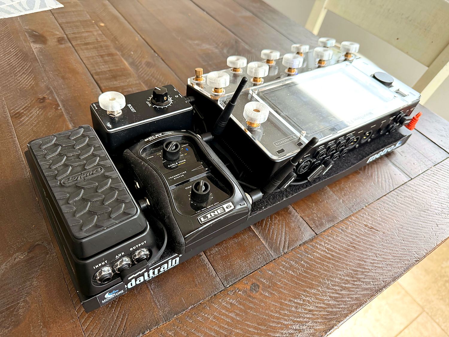 Quad Cortex pedalboard with wireless receiver